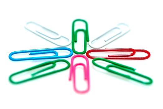 colorful paper clips