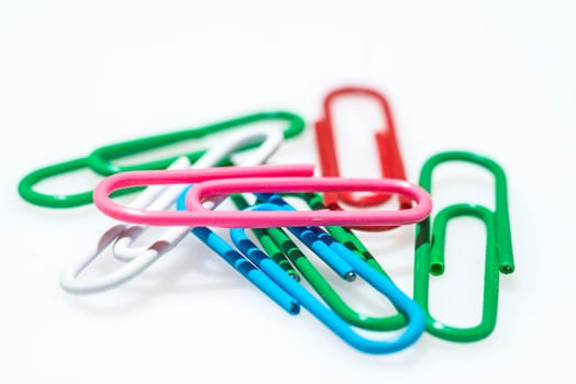 colorful paper clips