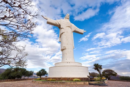 Largest statue of Jesus Christ in the world, the Cristo de la Concordia in Cochabamba, Bolivia