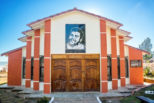 Mausoleum of the original burial spot of Ernest Che Guevara in Vallegrande, Bolivia