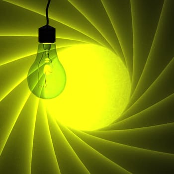 light blub with nice background color for adv or others purpose use