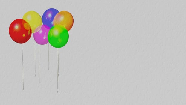 multicolored balloons for adv or others purpose use
