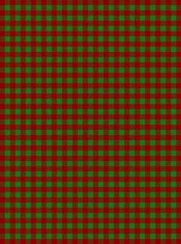 Tablecloth: Dark green and red