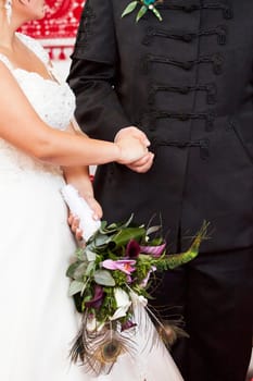 Wedding ceremony in catholic church