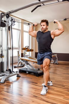 An image of a handsome young muscular sports man