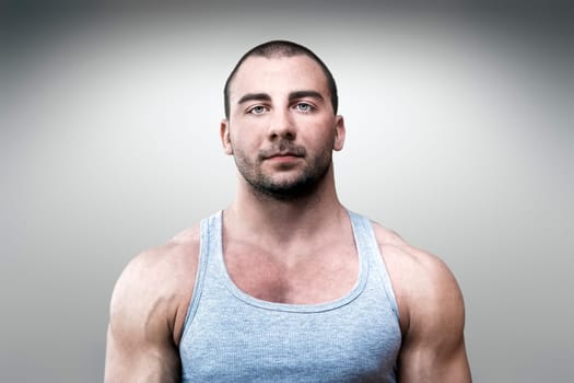 An image of a handsome young muscular sports man