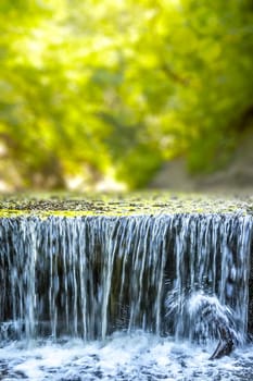 An image of the nice waterfall at the Pähler Schlucht in Bavaria Germany
