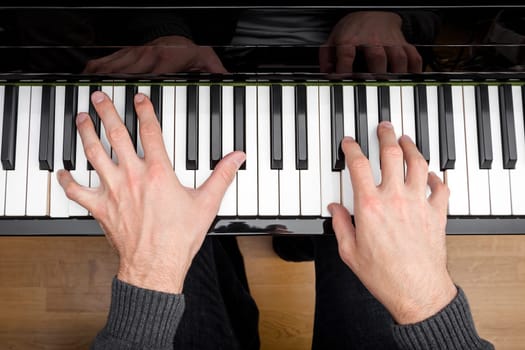 An image of a piano playing background