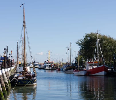 Fishing boat in the Büsum harbour