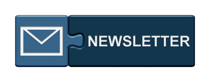 Puzzle Button blue: Newsletter