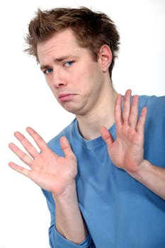 Cowardly man
