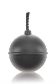 A close up shot of a make believe bomb