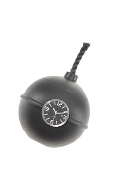 A close up shot of a make believe bomb