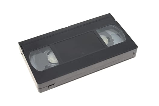 A close up shot of a video cassette