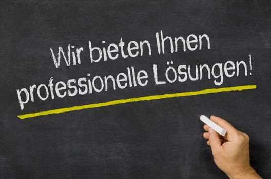 We offer professional solutions
