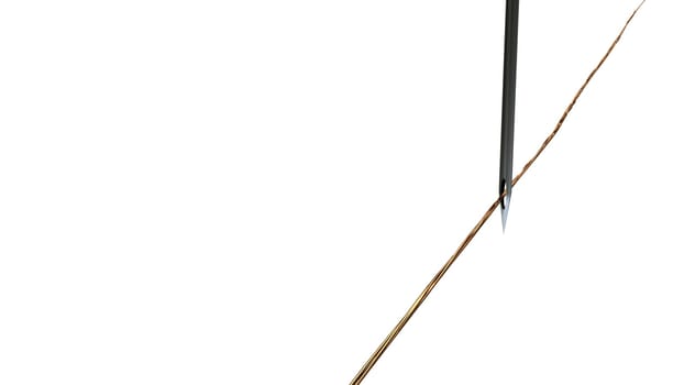 needle with thread for adv or others purpose use