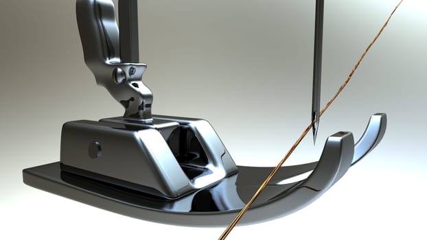 Sewing machine and thread rolling for adv or others purpose use