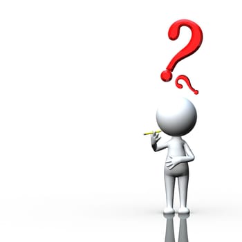 Question mark for adv or others purpose use