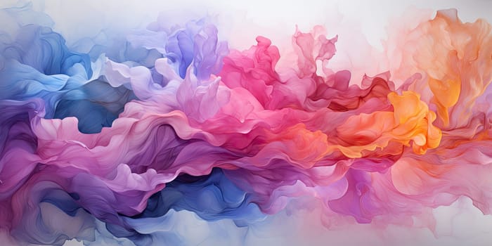 An abstract watercolor painting with a blend of soothing pastel colors, evoking a sense of calm and creativity. Concept of artistic inspiration by Generative AI.