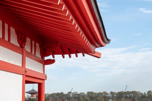 temple roof designs, traditional Japanese pagoda roof, closeup
