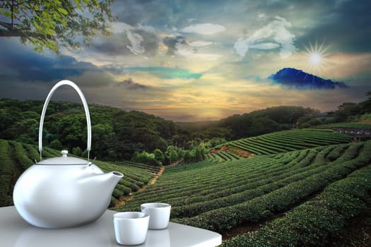 Teapot with nice background for adv or others purpose use