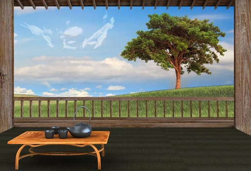 Cup of tea and mint with nice background for adv or others purpose use