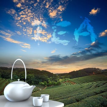Teapot with nice background for adv or others purpose use
