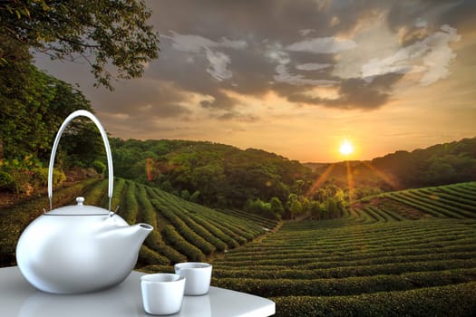 Teapot with nice background for adv or others purpose use