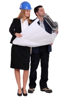 Architect and tiler