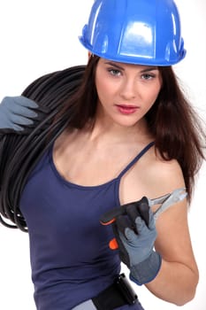 Female electrician