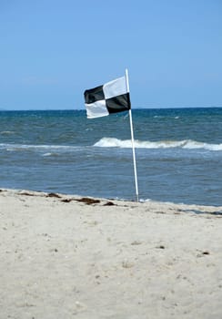 Marking water sports area