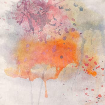 Paper texture. Watercolor stains background.