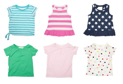 dress for girl on white background