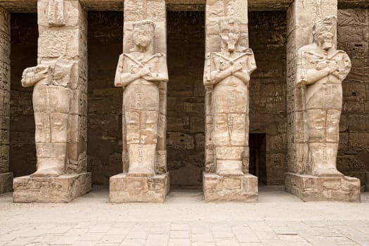 Ancient ruins of Karnak temple in Egypt