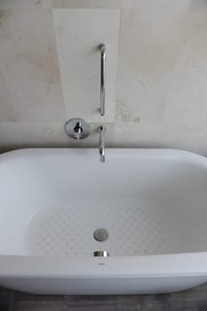 A shot of a luxury bath in a hotel room