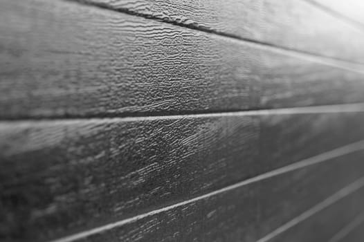A close up shot of wood panelling