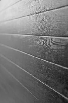 A close up shot of wood panelling