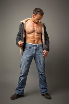 An image of a handsome muscle man