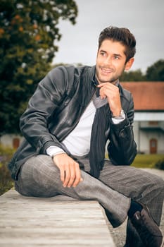 An image of a handsome man outdoor