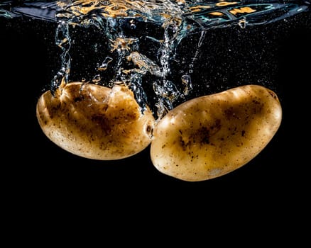 An image of food in the water