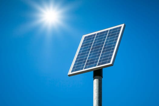 An image of a small solar plant