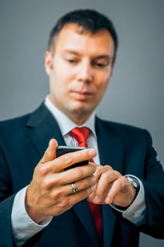 An image of a handsome business man