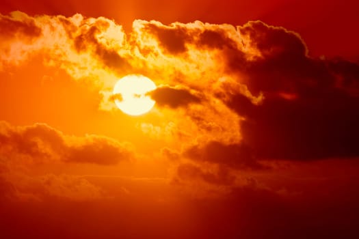 An image of a beautiful sunset sky