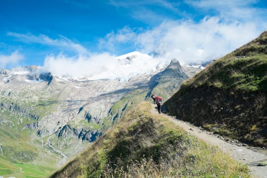 VILLE DES GLACIERS, FRANCE - AUGUST 27