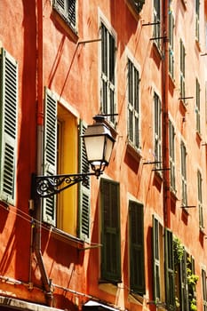 Old town architecture of Nice on French Riviera