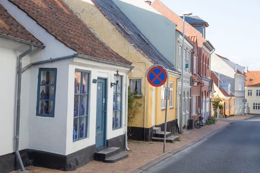 Road side of a small road in Rudkabing,Langeland