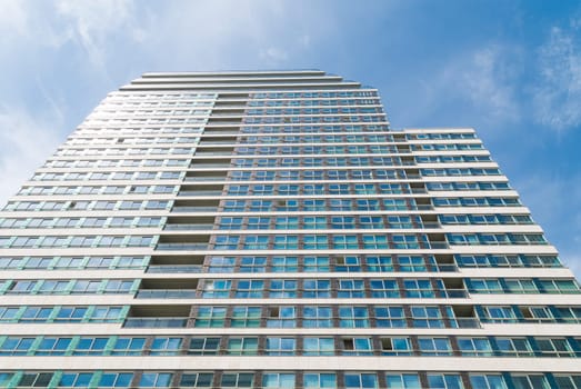 exterior of a high-rise apartment building in amsterdam
