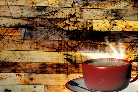 3d rendering Cup of coffee for adv or others purpose use