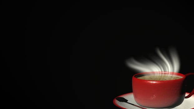 3d rendering Cup of coffee for adv or others purpose use