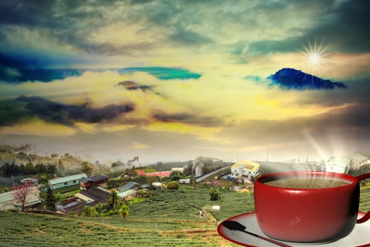 3d rendering Cup of coffee for adv or others purpose use